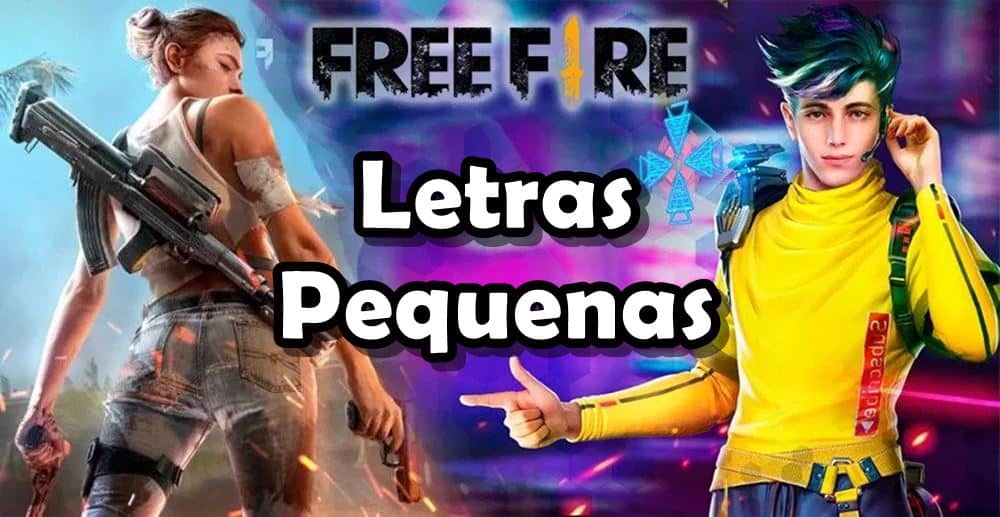 letras-pequenas-fire 300 Nomes para Casal no Free Fire (combinando, engraçados e criativos)